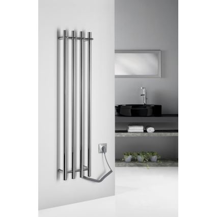 Sapho - Elektriskais dvieļu žāvētājs PAPINADO 85W 120x26 cm spīdīgs hroms, labais