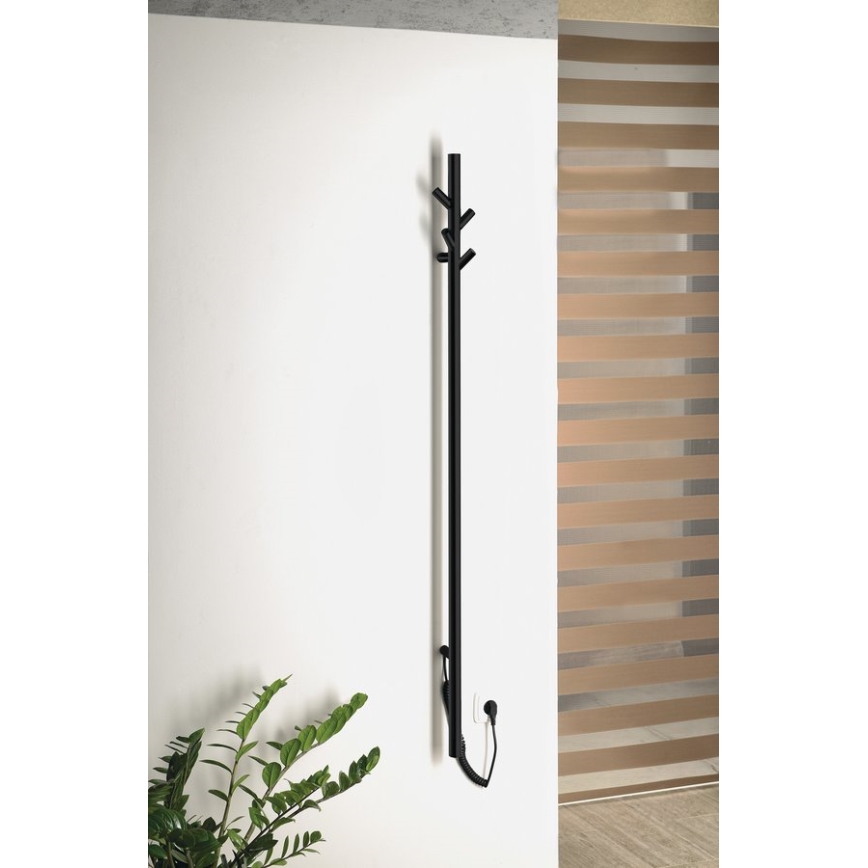 Sapho - Elektriskais dvieļu žāvētājs PASADOR 30W/230V 150 cm matēts melna