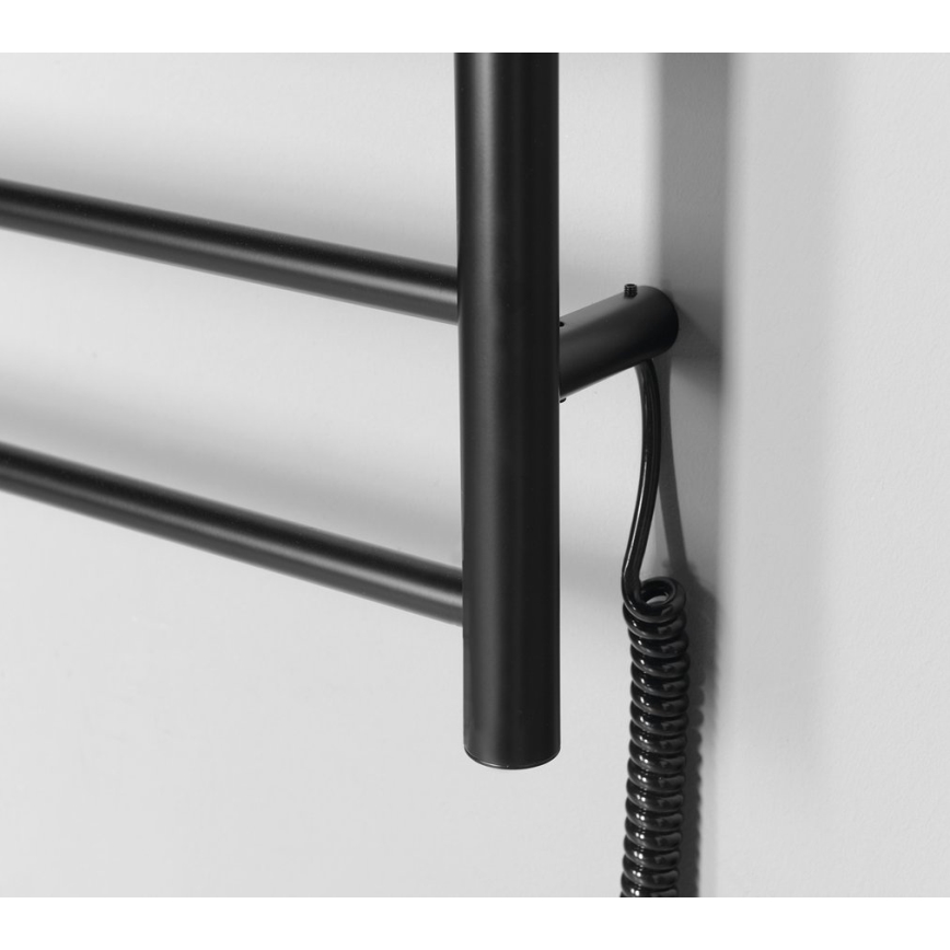 Sapho - Elektriskais dvieļu žāvētājs REDONDO 130W/230V 63x116 cm, matēta melna