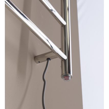 Sapho - Elektriskais dvieļu žāvētājs REDONDO 75W/230V 90 cm spīdīgi hromēts pa labi apaļa