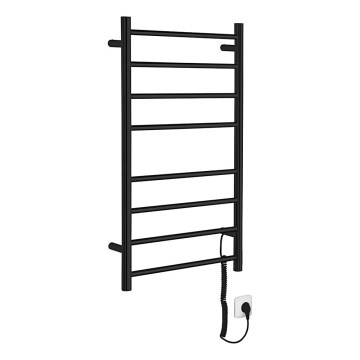 Sapho - Elektriskais dvieļu žāvētājs REDONDO 75W 90x50 cm matēts melns