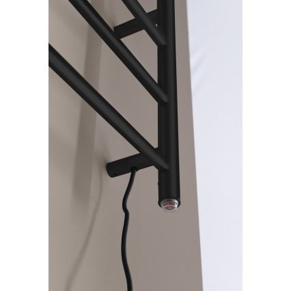Sapho - Elektriskais dvieļu žāvētājs REDONDO 75W 90x50 cm matēts melns