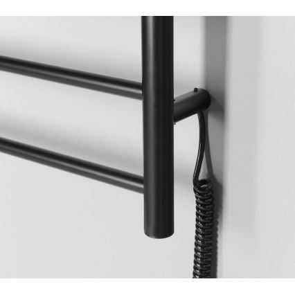 Sapho - Elektriskais dvieļu žāvētājs REDONDO 75W 90x50 cm matēts melns