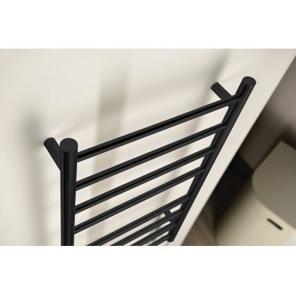 Sapho - Elektriskais dvieļu žāvētājs REDONDO 75W 90x50 cm matēts melns