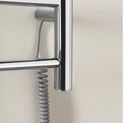 Sapho - Elektriskais dvieļu žāvētājs REDONDO 75W 90x50 cm spīdīgs hroms apaļš