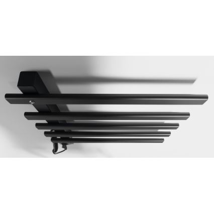 Sapho - Elektrisks dvieļu žāvētājs ELCOR 63W/230V 48x52 cm matēts melns