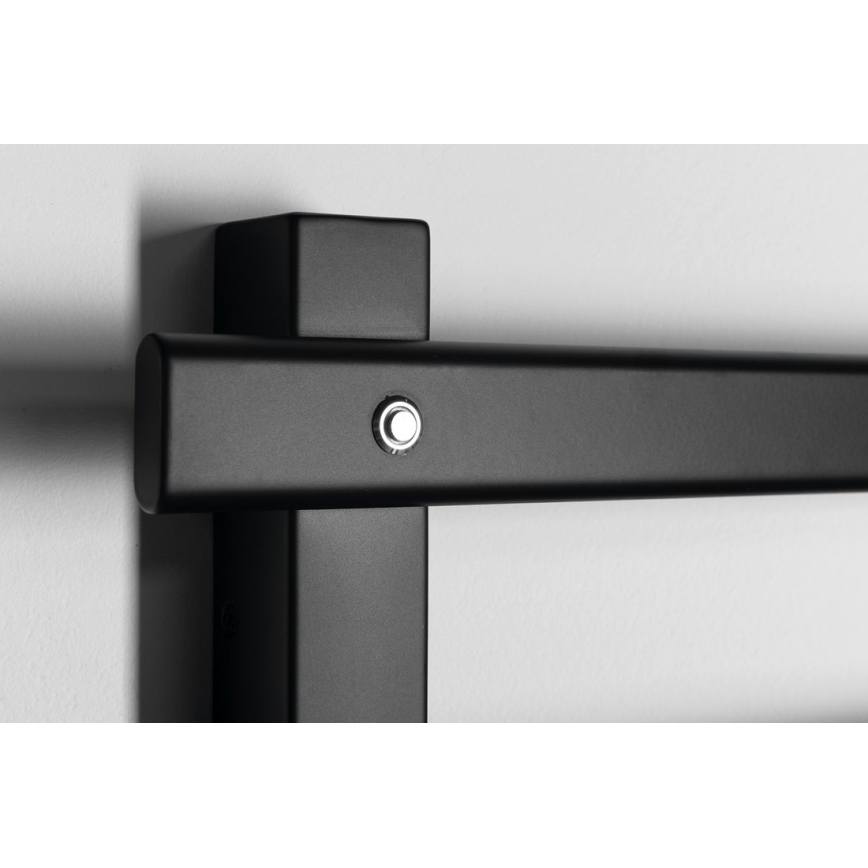 Sapho - Elektrisks dvieļu žāvētājs ELCOR 63W/230V 48x52 cm matēts melns