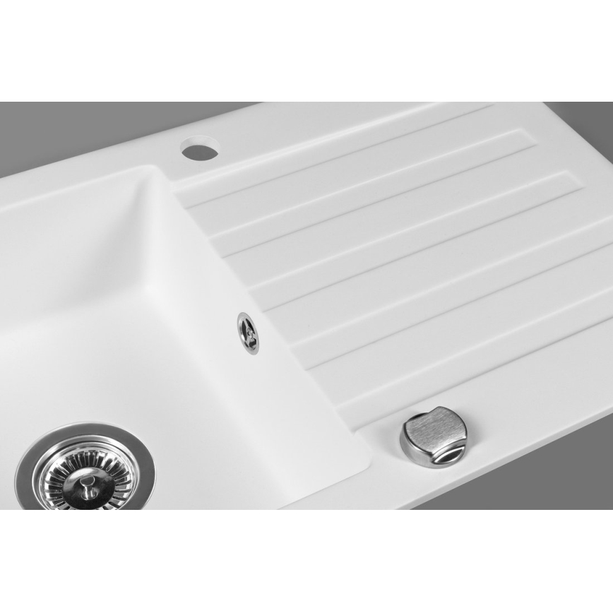 Sapho - granīta virtuves izlietne 78 x 44 cm, balta