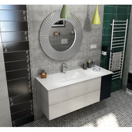 Sapho - Iebūvējamā izlietne ROCKSTONE 67x35,5 cm matēta balta