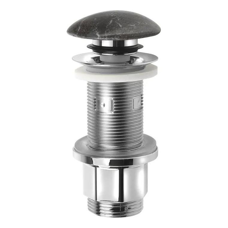 Sapho - Izlietnes Click-Clack aizbīdnis BLOK Ø 6,7 cm akmens/melns