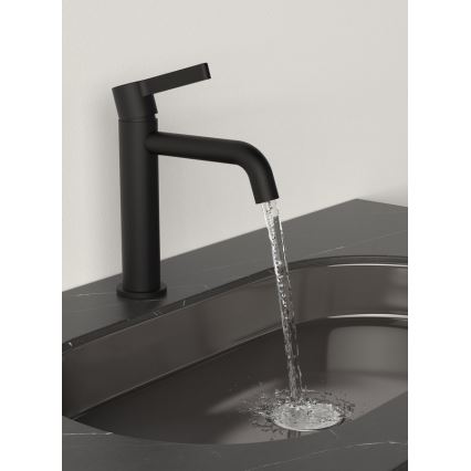 Sapho - Izlietnes krāns ICONIC 18,7 cm matēts melna