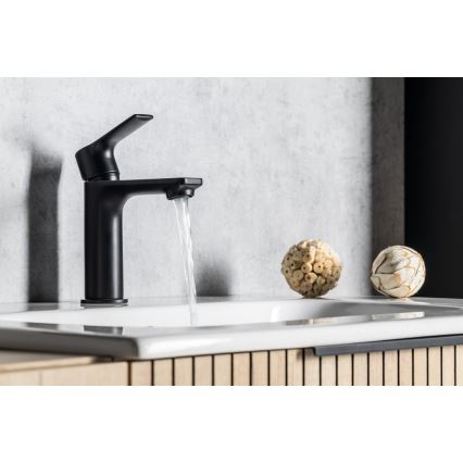 Sapho - Izlietnes krāns PAX 16,5 cm matēts melna