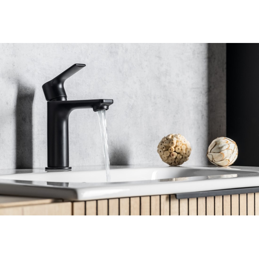 Sapho - Izlietnes krāns PAX 16,5 cm matēts melna