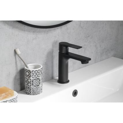 Sapho - Izlietnes krāns PAX 16,5 cm matēts melna