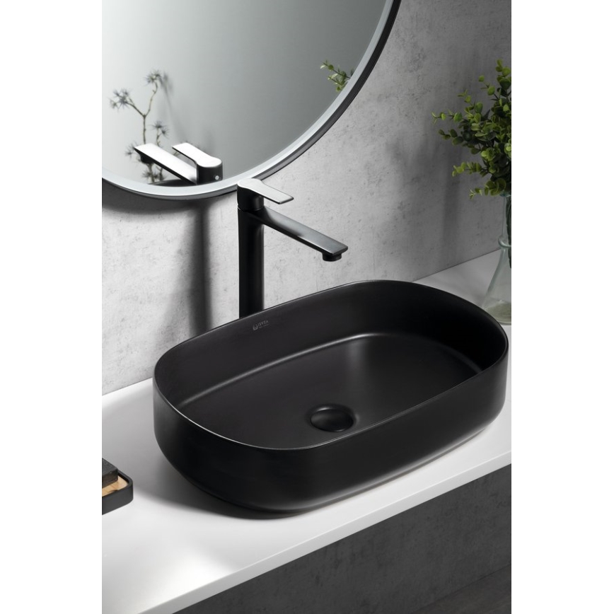 Sapho - Izlietnes krāns PAX 31,5 cm matēts melna