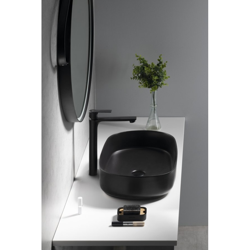 Sapho - Izlietnes krāns PAX 31,5 cm matēts melna