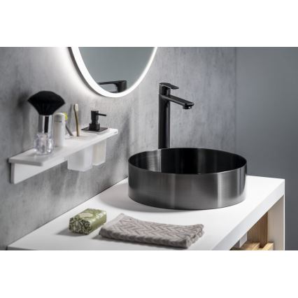 Sapho - Izlietnes krāns PAX 31,5 cm matēts melna