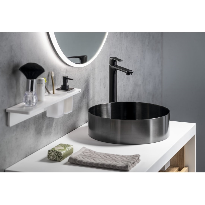 Sapho - Izlietnes krāns PAX 31,5 cm matēts melna