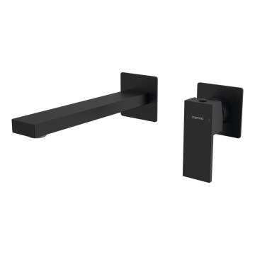 Sapho - Izlietnes krāns slēptai uzstādīšanai CUBEMIX matēts melna