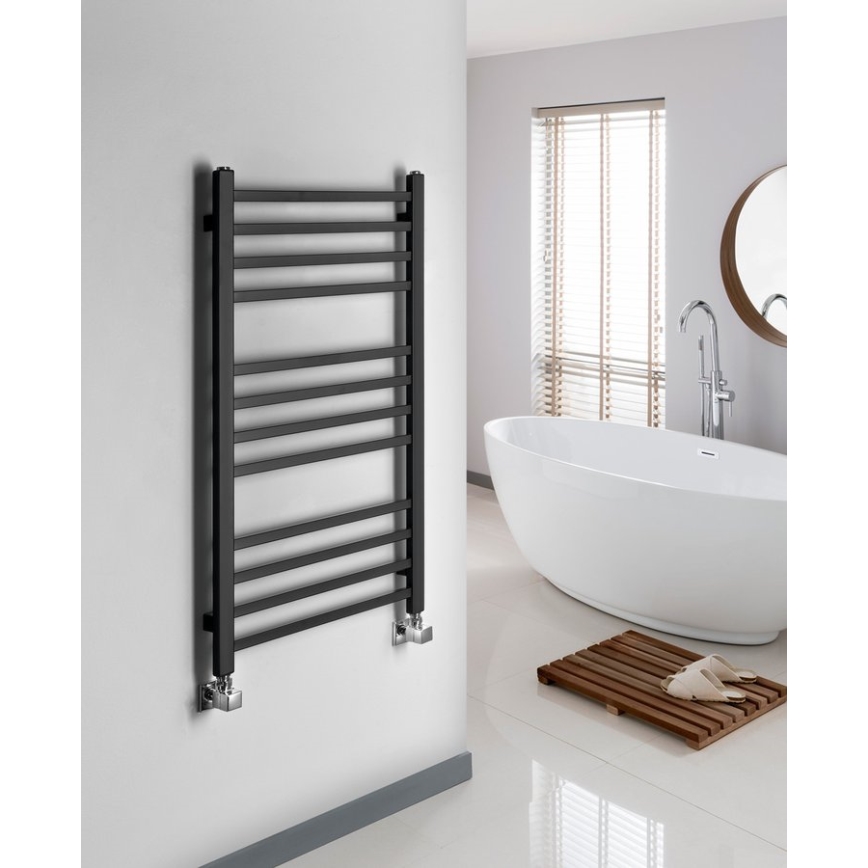 Sapho - METRO vannas istabas radiators, 266 W, 45 x 89 cm, matēts melns