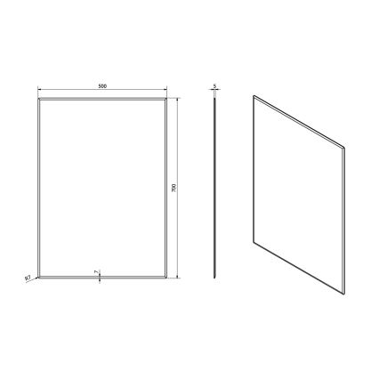 Sapho - Spogulis ACCORD 50x70 cm skaidrs