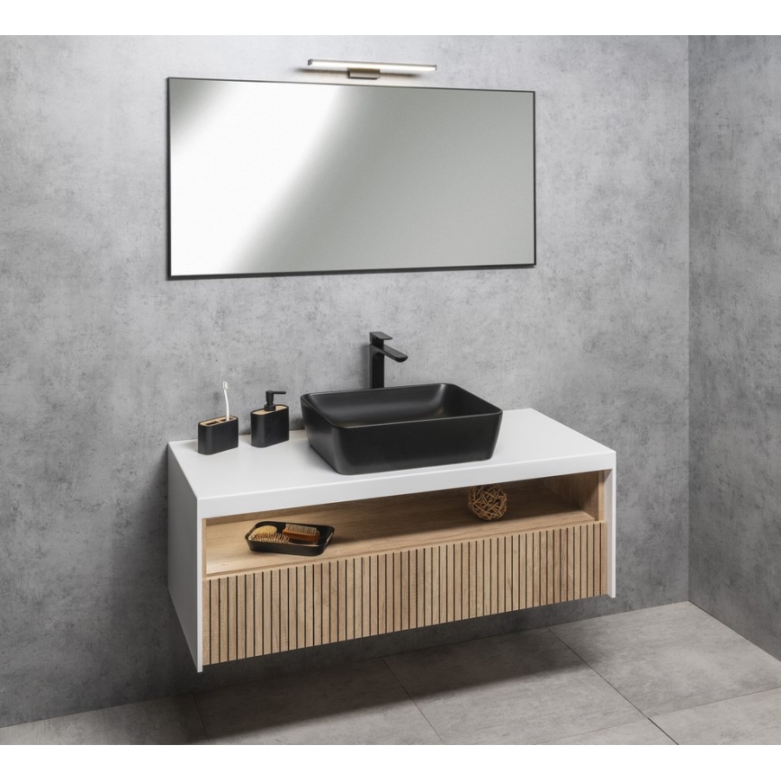 Sapho - Spogulis ar rāmi AROWANA 50x80 matēts melns