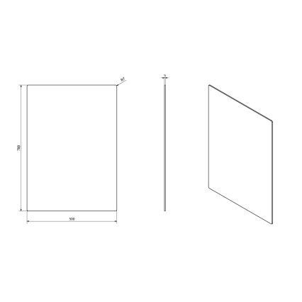 Sapho - Spogulis PLAIN 50x70 cm