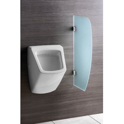 Sapho - starpsiena pisoāriem 40x80 cm, matēts stikls