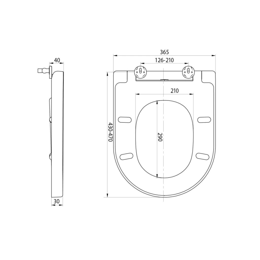 Sapho - Tualetes sēdeklis SoftClose TURKU balts