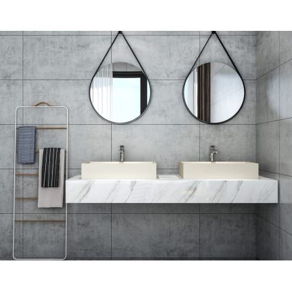 Sapho - Uz virsmas uzstādāmā izlietne 58x36 cm betons/bēšs