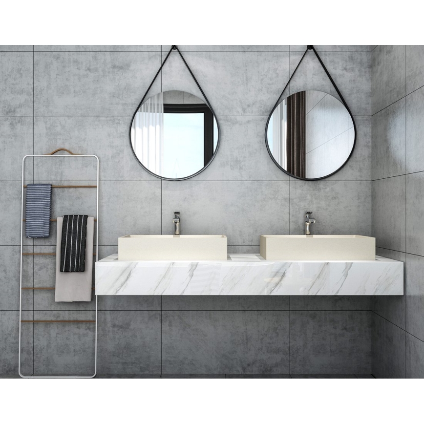 Sapho - Uz virsmas uzstādāmā izlietne 58x36 cm betons/bēšs