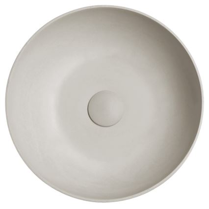 Sapho - Uz virsmas uzstādāma izlietne FORMIGO Ø 39 cm betona/smilškrāsas