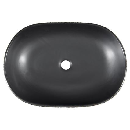 Sapho - Uz virsmas uzstādāma izlietne PRIORI 60x40 cm keramika/melna/zila