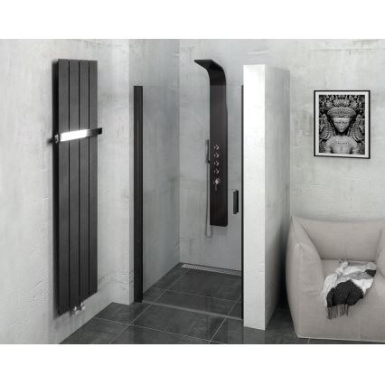 Sapho - Vannas istabas radiators COLONNA 180x29 cm melns