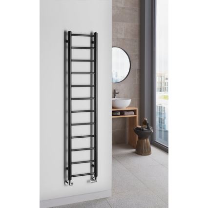 Sapho - Vannas istabas radiators DINA 138x30 cm matēts melns