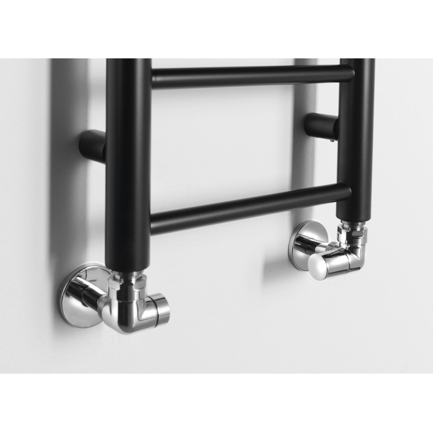 Sapho - vannas istabas radiators DINA, 278 W, 30 x 138 cm, matētā melnā krāsā