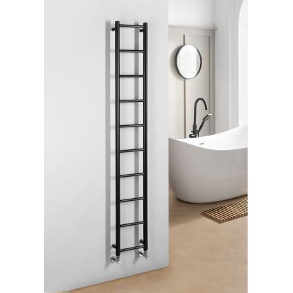 Sapho - Vannas istabas radiators DINA 282W 25x168 cm matēts melns