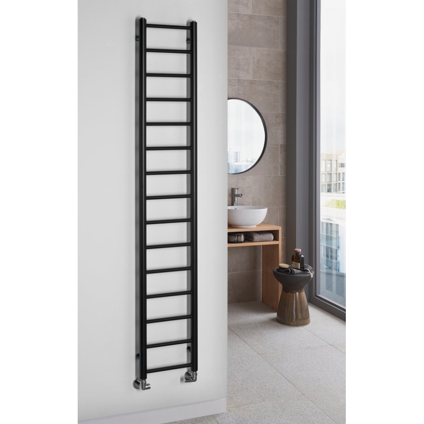 Sapho - Vannas istabas radiators DINA 335W 30x174 cm matēts melns