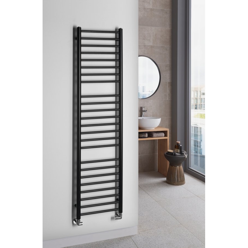 Sapho - vannas istabas radiators DINA 477W 40x156 cm matēts melns