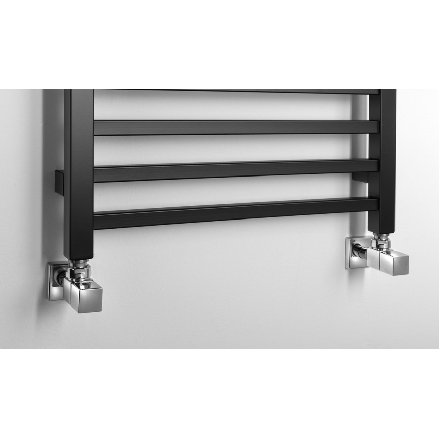 Sapho - Vannas istabas radiators METRO 120x50 cm matētā melnā krāsā