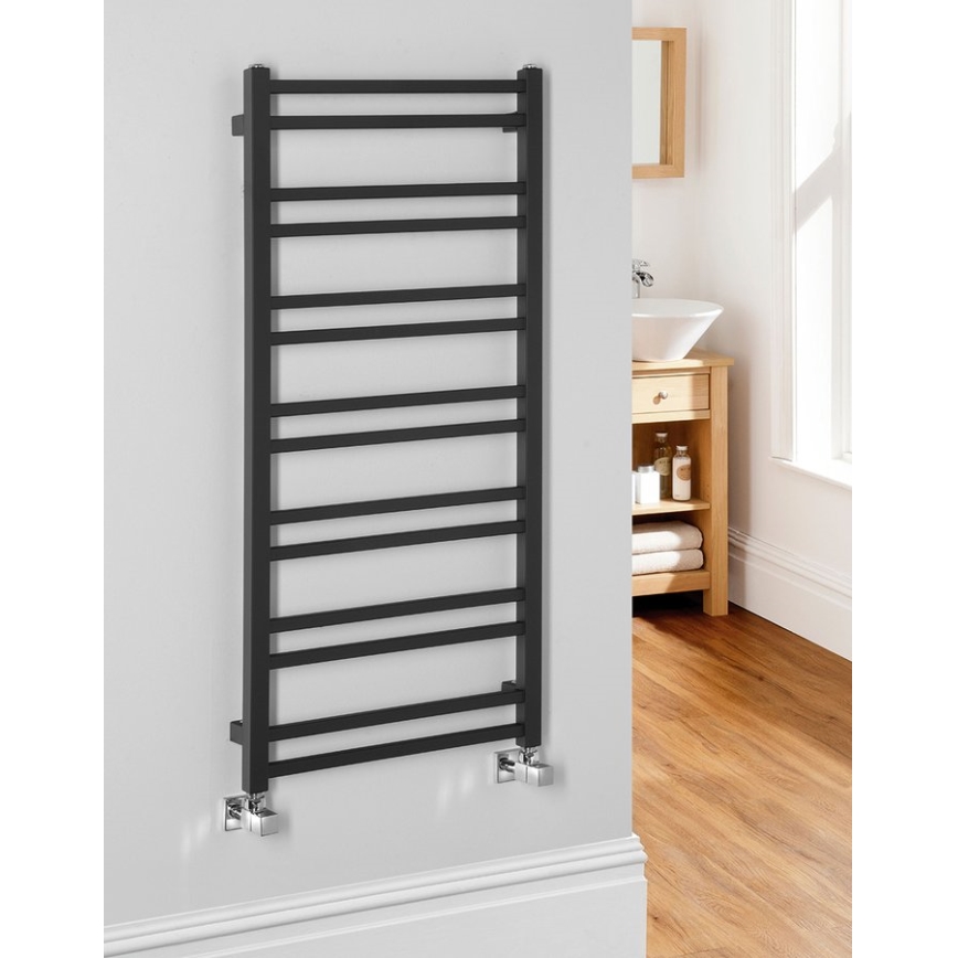 Sapho - vannas istabas radiators METRO DOS 110x50 cm matēts melns