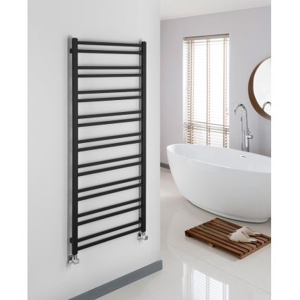 Sapho - Vannas istabas radiators METRO DOS 476W/230V 55x143 cm, matēta melna krāsa