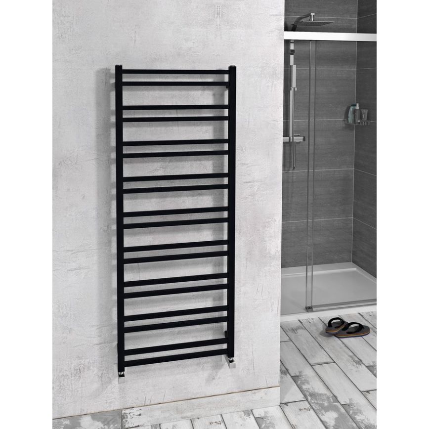 Sapho - Vannas istabas radiators METRO DOS 476W/230V 55x143 cm, matēta melna krāsa