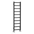 Sapho - Vannas istabas radiators METRO LIGHT 114x30cm matētā melnā krāsā