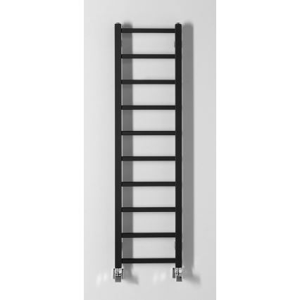 Sapho - Vannas istabas radiators METRO LIGHT 114x30cm matētā melnā krāsā