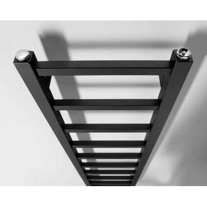 Sapho - Vannas istabas radiators METRO LIGHT 114x30cm matētā melnā krāsā