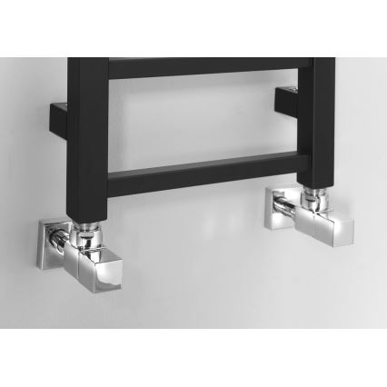 Sapho - Vannas istabas radiators METRO LIGHT 114x30cm matētā melnā krāsā