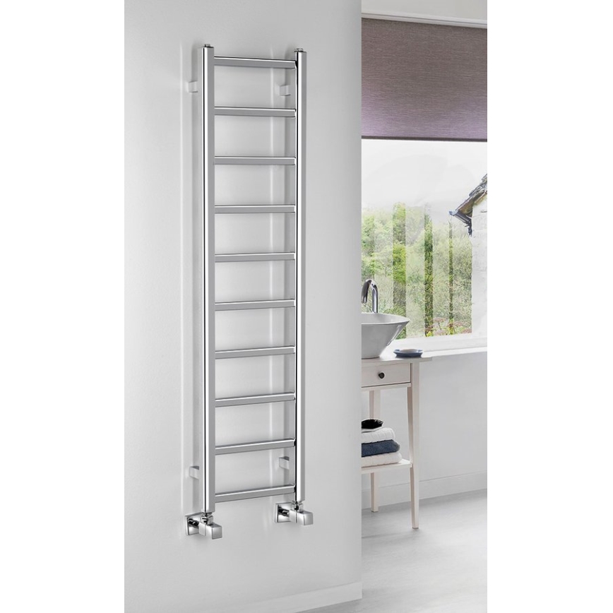 Sapho - Vannas istabas radiators METRO LIGHT 211W/230V 30x114 cm spīdīgs hroms