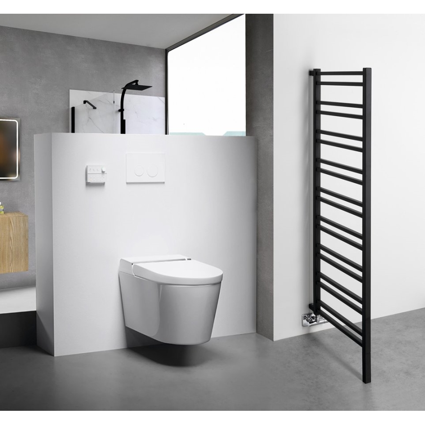 Sapho - Vannas istabas radiators METRO SPACE 525 W 55 x 143 cm, matēta melna apdare