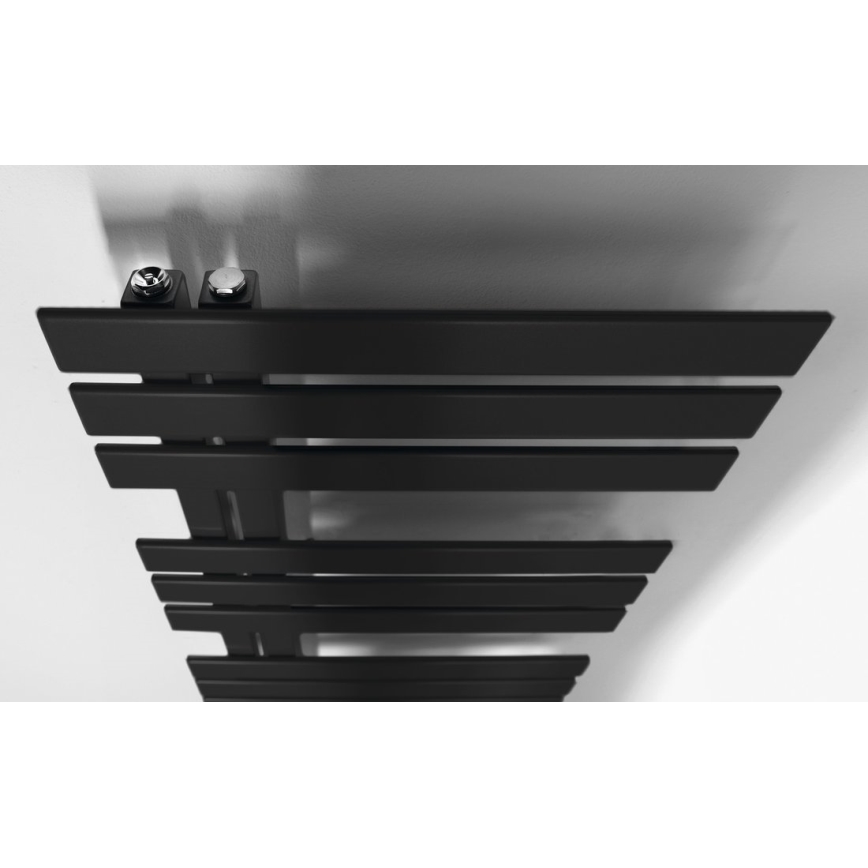 Sapho - Vannas istabas radiators SILVANA 124x50 cm matēts melns